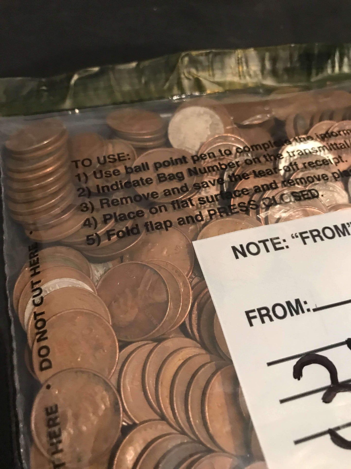 THREE+ POUND SEALED U.S. COIN BANK BAGS