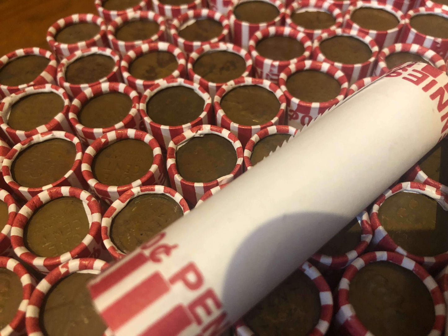 TIGHTLY CRIMPED ORIGINAL BANK WRAPPED ROLLS OF EARLY DATE WHEAT CENTS (1909-1939)